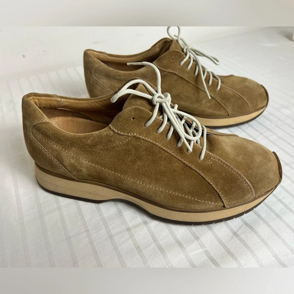 Rockport Mens Sneakers Shoes Suede Tan US Sz 9W - Picture 3 of 14